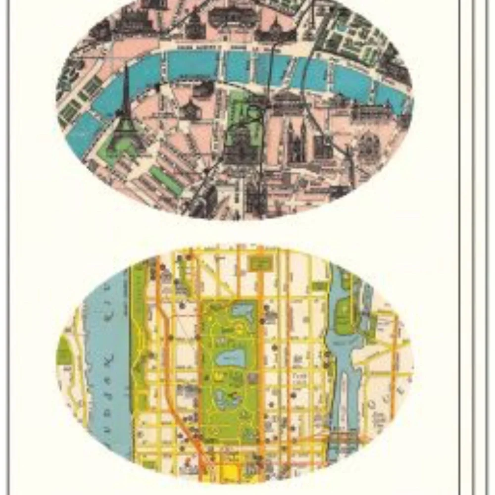 Vintage Maps - Cavallini & Co. Vintage Stickers NEW IN BOX